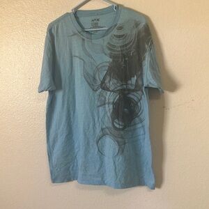 FINAL MARKDOWN APT9 Blue Graphic Men's Shirt large